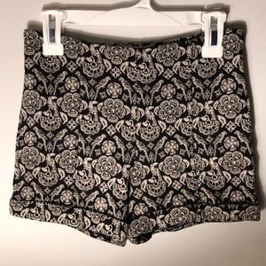 High Waisted Patterned Abercrombie Shorts